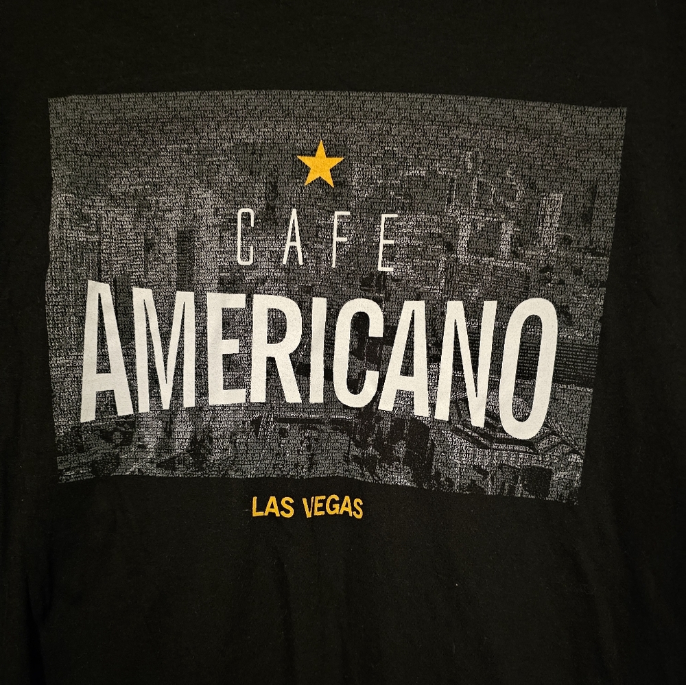 Las Vegas Cafe Americano T-Shirt sz XL - Picture 3 of 3